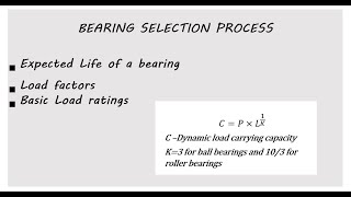 Bearing Selection Process||Worked Example#mechanical