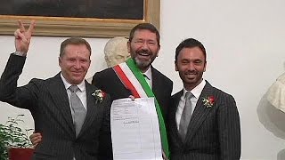Gay marriages registered in Rome in defiance of Italian law