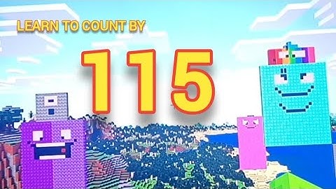 Learn to count by 115 with Noah, Minecraft Number blocks, kids learning songs