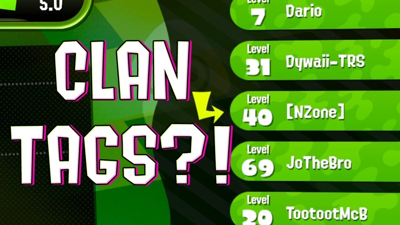 Clan Tags in Splatoon?! | Splatoon 2 Concept - YouTube