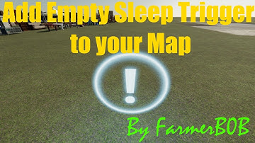 Adding an EMPTY Sleep Trigger to your map!