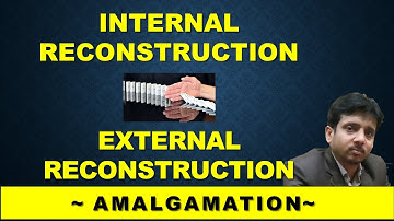 Internal Reconstruction | External Reconstruction | Need for Reconstruction | Type of Reconstrution