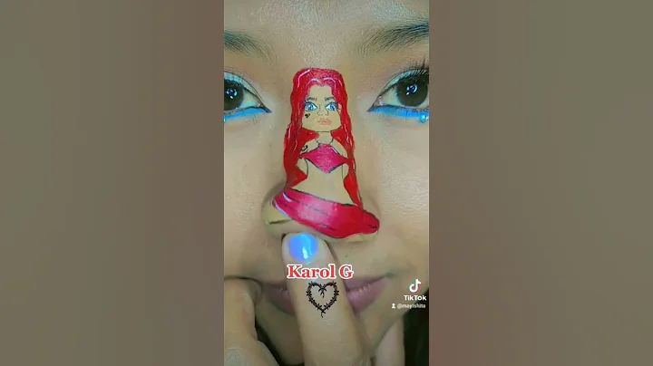 Karol G / TQG 🎶 - Mayishita  #facepainting #faceart #shorts #karolg