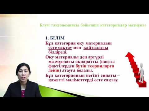 «Б Блум таксономиясы бойынша оқу мақсаттарының категориялары» Байтенова Г А