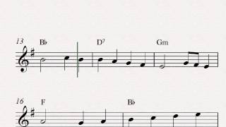 Video thumbnail of "God Rest Ye Merry, Gentlemen - Free easy Christmas alto saxophone sheet music"