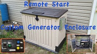 DIY Generator Enclosure Shed With Remote Start