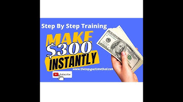 Step By Step Training How To Make $300 Affiliate Marketing For Beginners Copy and Paste Ads 2022