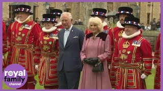 Prince Charles and the Duchess of Cornwall Visit the Tower of London
