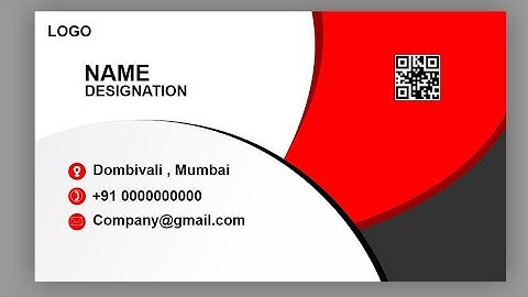 Visiting card design in CorelDRAW | 3D Business card design | Coreldraw tutorial | Graphic design