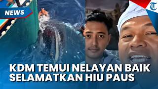 The Moment Dedi Mulyadi Thanked the Person Who Saved a Whale Shark Trapped in a Fisherman's Net