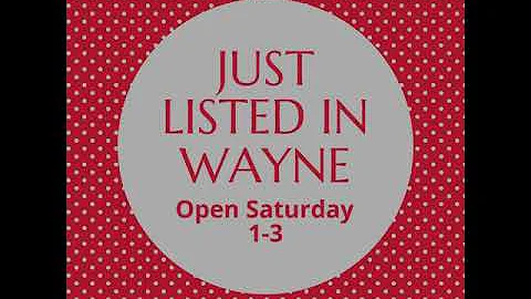Just Listed in Wayne