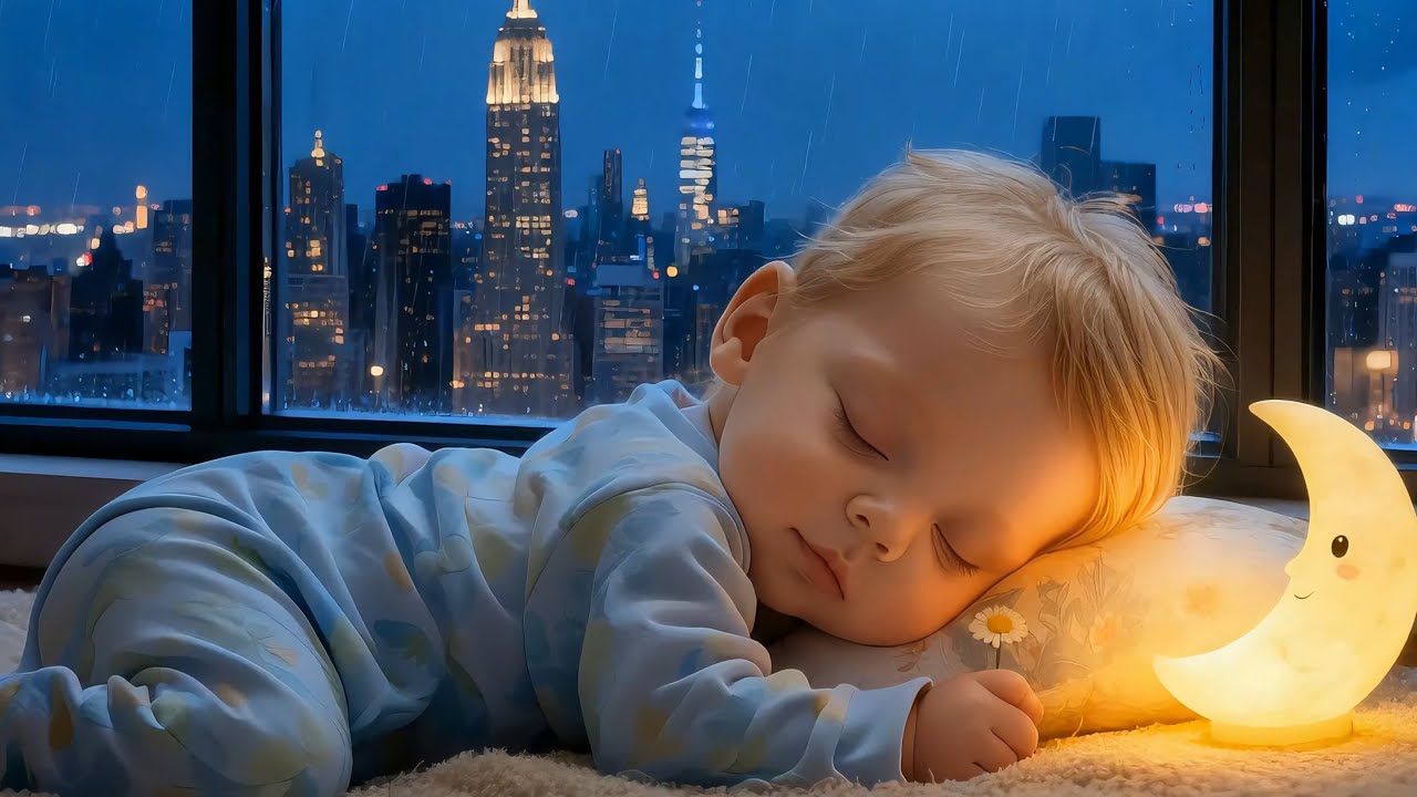Baby Sleep Music with Gentle Rain Sounds🎶 Overcome Insomnia & Sleep Instantly in 3 Minutes😴
