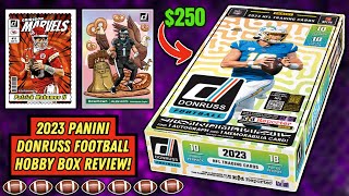 *2023 DONRUSS FOOTBALL HOBBY BOX REVIEW! LETS GO HUNTING FOR A DOWNTOWN!