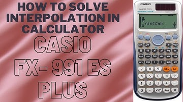 #interpolation How to solve the interpolation in Calculator। Casio fx-991ES PLUS । Easy Method