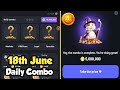 Hamster Kombat Combo Code June 18/19 | Claim 5 Million Tokens