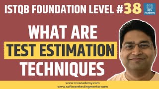 ISTQB Foundation Level #38  Test Estimation Techniques