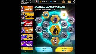 Trik Hoki 1x Spin Bundle Gentayang  Endingnya Botak Gentayang Di Lobby freefire toplex