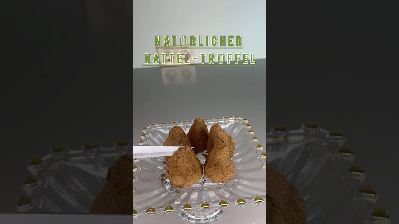 Thumbnail: Dattel-Kürbiskern-TrüffelMit Datteln, Kürbiskernen und Kakao #ohnezucker #gesunderezepte #fitness