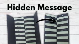 Handmade Card with a Hidden Message Inside l DIY Secret Message Card Tutorial