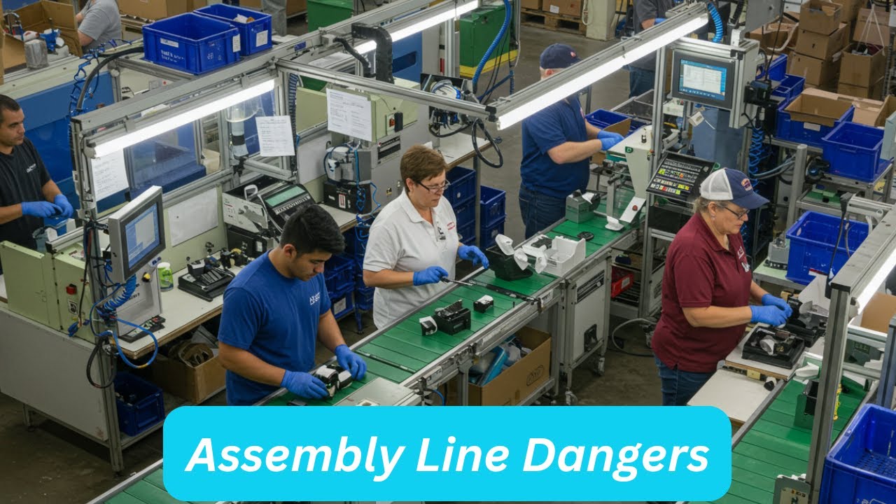 Assembly Line Danger – The Hidden Risks or routine tasks - YouTube