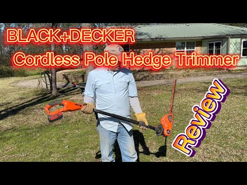 BLACK+DECKER 20V MAX Cordless Hedge Trimmer Unboxing and Review
