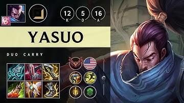 Yasuo ADC vs Ezreal - NA Grandmaster Patch 25.18
