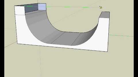 making a easy half pipe with sketch up!