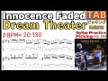 [BPM20-130]Innocence Faded TAB / Dream Theater Guitar John Petrucci outro solo ドリームシアター ジョンペトルーシ