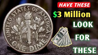 Don't Spend These Top 3 Roosevelt Dimes Worth up to $3 Millions! COINS WORTH MONEY