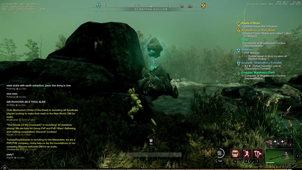 A New World Experience Farming Floating Floating Ore YouTube