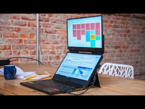 DUEX ofrece una pantalla flotante que se puede conectar a cualquier computadora portátil – Yanko Design