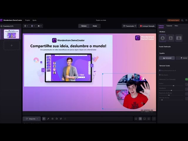 Como Criar Apresentações e Gravar a Tela com DemoCreator!