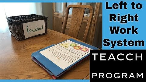 Left to Right Work System -TEACCH Autism