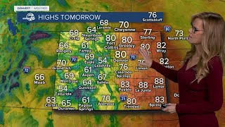 Near record highs for Sunday, then another cool down