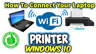 💻how to connect your computer or  laptop in wireless / wifi shared printer for windows 10 pro