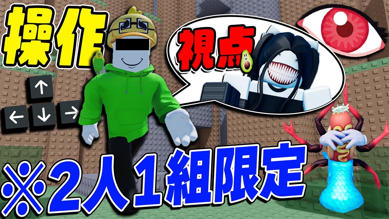 操作側と視点側に分かれて2人1組で