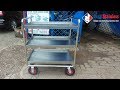 FOOD SERVICE TROLLEY | trolley pengantar makanan 3 susun | troli rumah s...