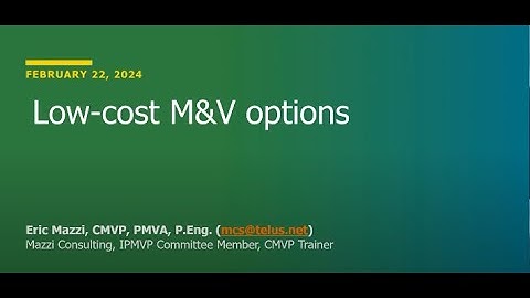 Low-cost Measurement and Verification (M&V) options | Webinar