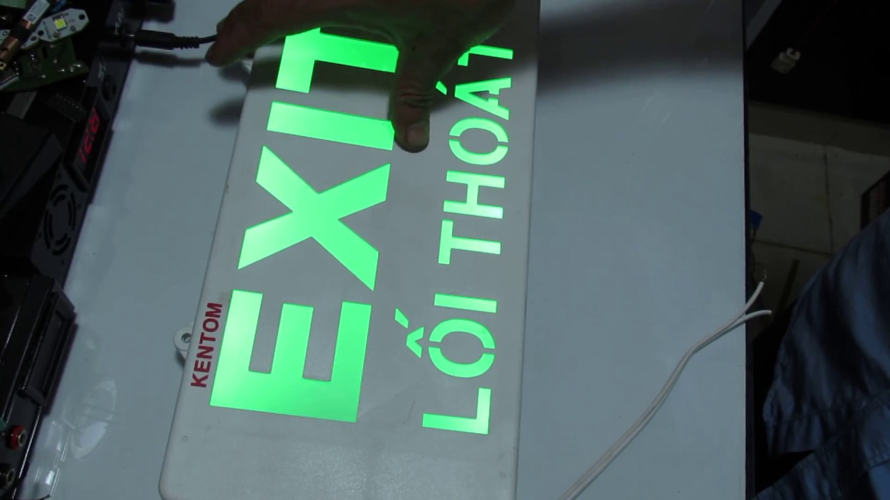 exit vi New tháo đèn báo EXIT \
