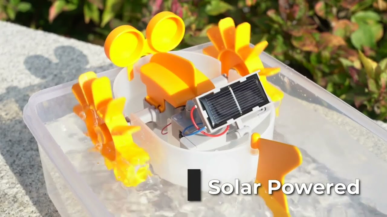 Robot Aquatique 4M Green Science – énergie Solaire/hybride, à Monter, Dès 8 Ans