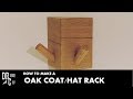 Triangular Oak Coat Rack || How to Make