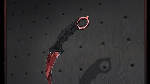 CS GO: ★ Karambit Slaughter Rare Knife. Half Diamond Playside