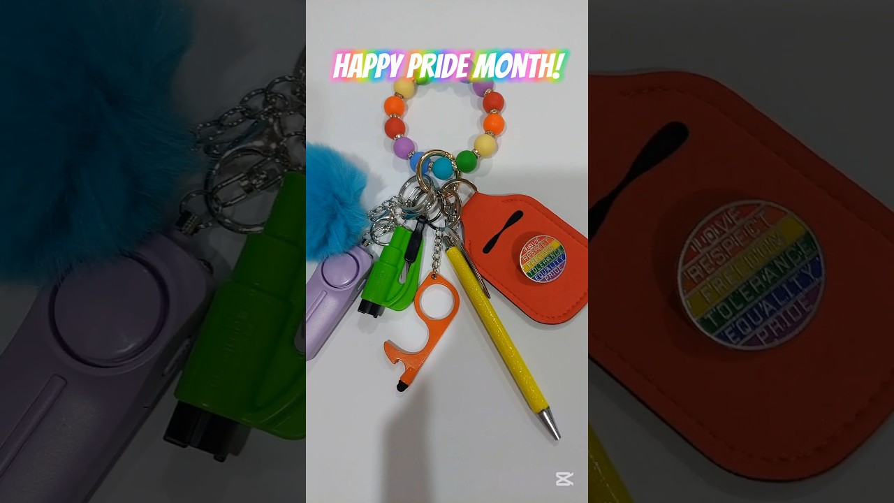 Happy Pride Month! To celebrate I've just released a new rainbow safety keychain design! 🏳️‍🌈
