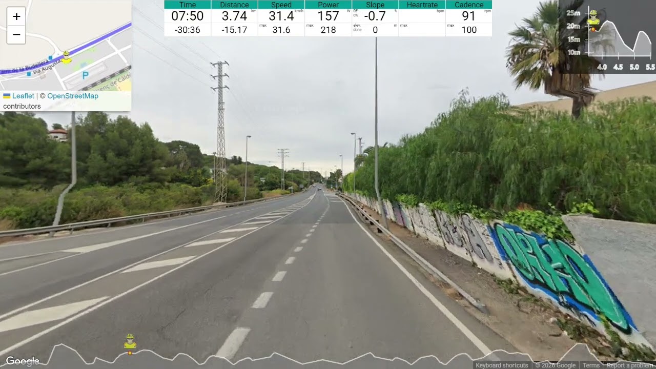 Tarragona Triathlon Bike Route