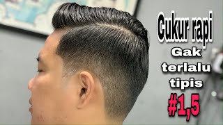 Tutorial untuk pemula || CUKUR RAMBUT RAPI AJA GAK TERLALU TIPIS!!! #guard 1,5