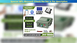 Best 24V 12V 100Ah LiFePO4 Battery 2560Wh 140Ah 200Ah Lithium Battery Grade A Bluetooth BMS 6000+ C