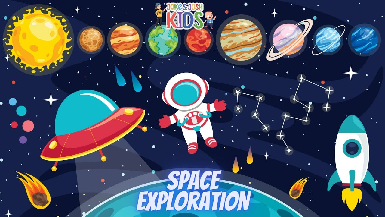 Space Exploration | Name of the Planets | Kids Learning Video