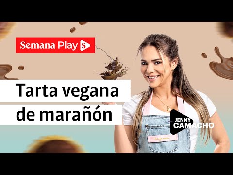 Receta de tarta vegana de marañón con chocolate | Jenny Camacho