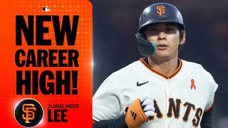 Jung Hoo Lee sets a new MLB career high with his 9th home run! 🤩 | MLB Highlights