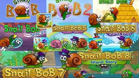 Snail Bob 1-8 Complete Series Full Walkthrough (2025)